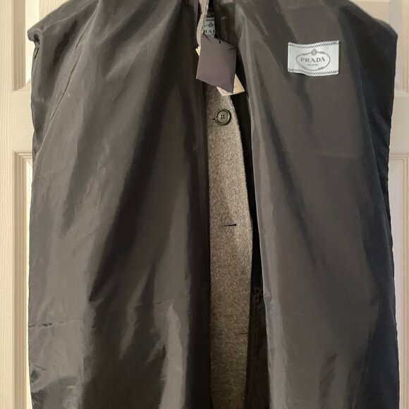 PRADA NEW COAT SINGLE BREASTED DOUBLE WOOL COAT NEW 40 - Picture 8 of 14